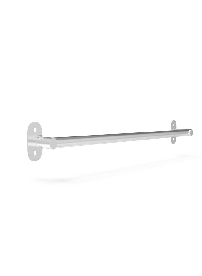 ACHRO Self Adhesive and Wall Mount Towel Holder for Bathroom - 24 Inch Rustproof Stainless Steel 304 Towel Holder, Sturdy Towel Bar, Space-Saving Towel Hanger, Bathroom Accessories, Chrome Silver - Image 4